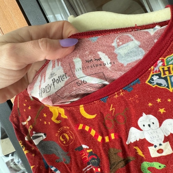 Little Sleepies x Harry Potter pajamas set long sleeve tee pants toddler boys - Picture 2 of 8
